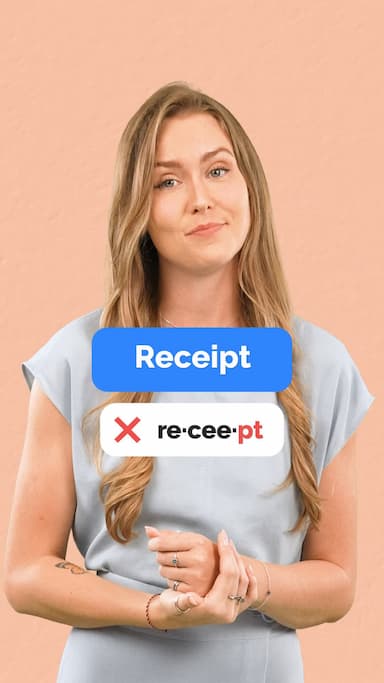 receipt-pronunciation