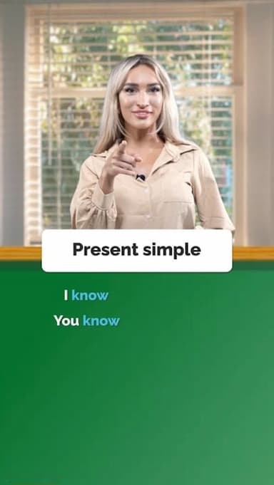 present-simple-to-know