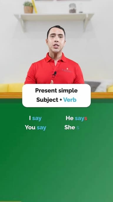 present-simple-to-say